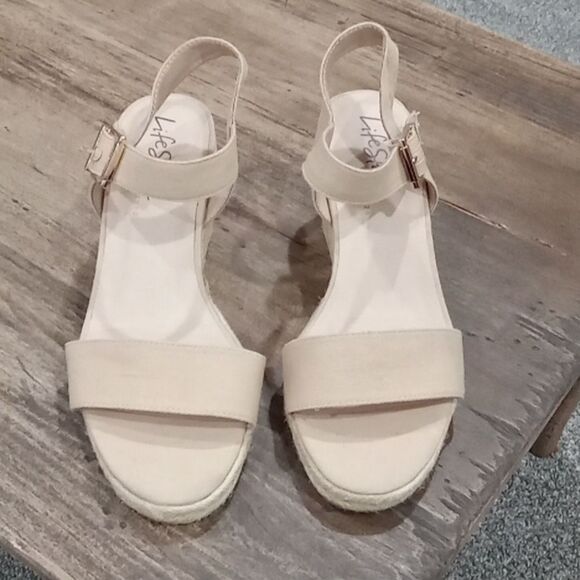 Lifestride Flex Velocity 2.0 Tango Espadrille Open Toe 3" Wedge Size 11 NWT - Picture 5 of 7